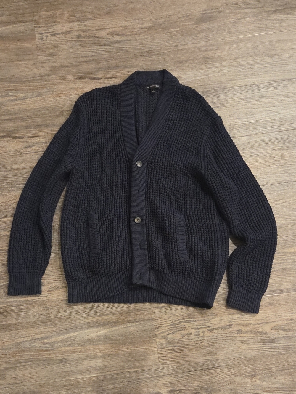 Banana Republic Dark Navy Shawl Collar Cardigan